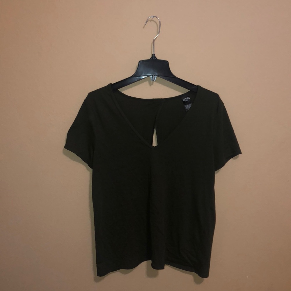 VS open back olive shirt